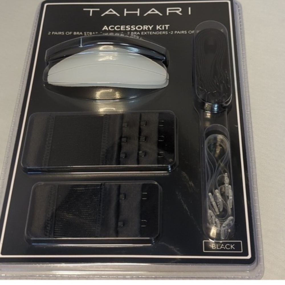 TAHARI ACECESSORY KIT ONE SIZE 2-BRA EXTENDERS/BRA STRAPS/STRAP CUSHIONS-NEW